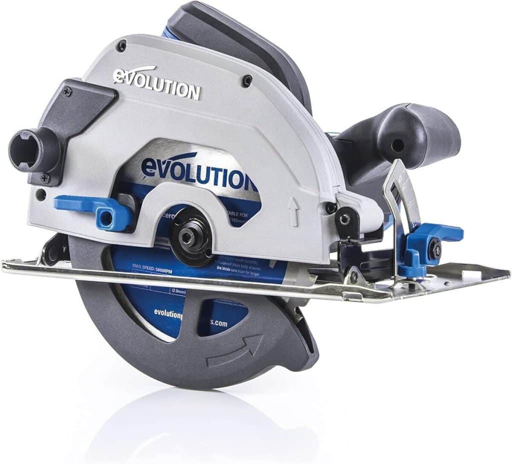Test de la scie circulaire Evolution S185CCSl 185 mm