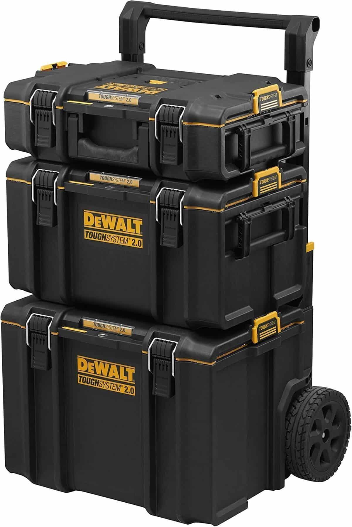 Test du kit DeWalt Toughsystem 3 en 1 : coffrets résistants et mobiles