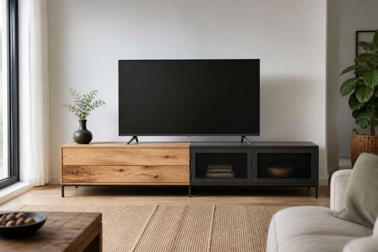 Industriel ou naturel : quel meuble TV choisir ?