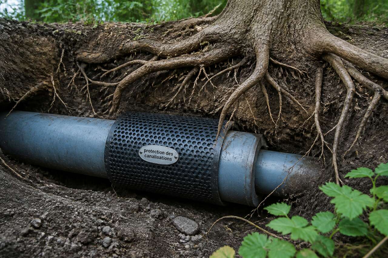 Protéger les canalisations des racines d'arbres