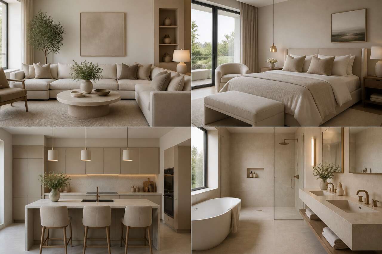 Applications par pièce: salon, chambre, cuisine et salle de bains Applications par pièce: salon, chambre, cuisine et salle de bains