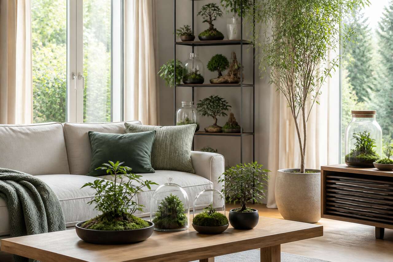 Faire entrer le vivant sans surcharger: plantes et micro-paysages Faire entrer le vivant sans surcharger: plantes et micro-paysages