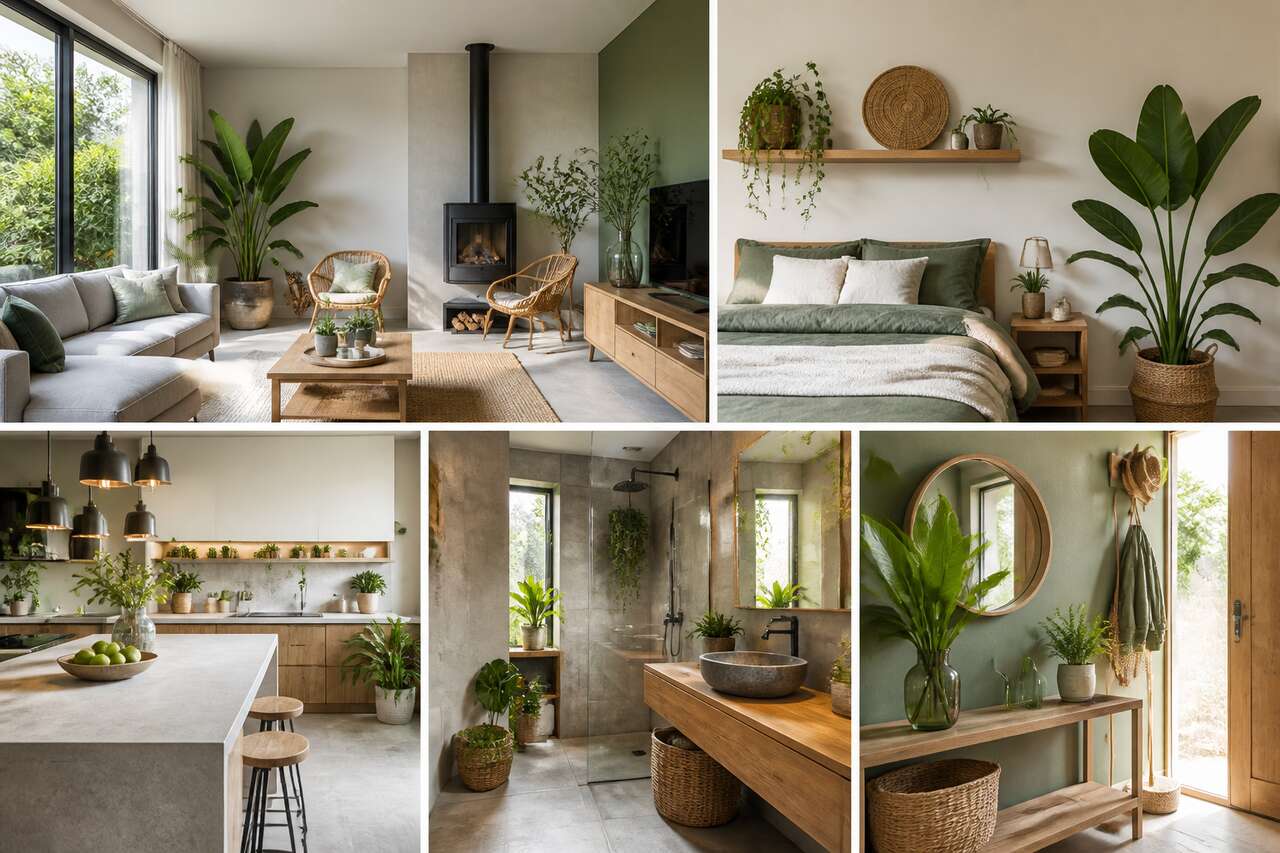 Intégrer du vert pièce par pièce: salon, chambre, cuisine, salle de bain, entrée Intégrer du vert pièce par pièce: salon, chambre, cuisine, salle de bain, entrée