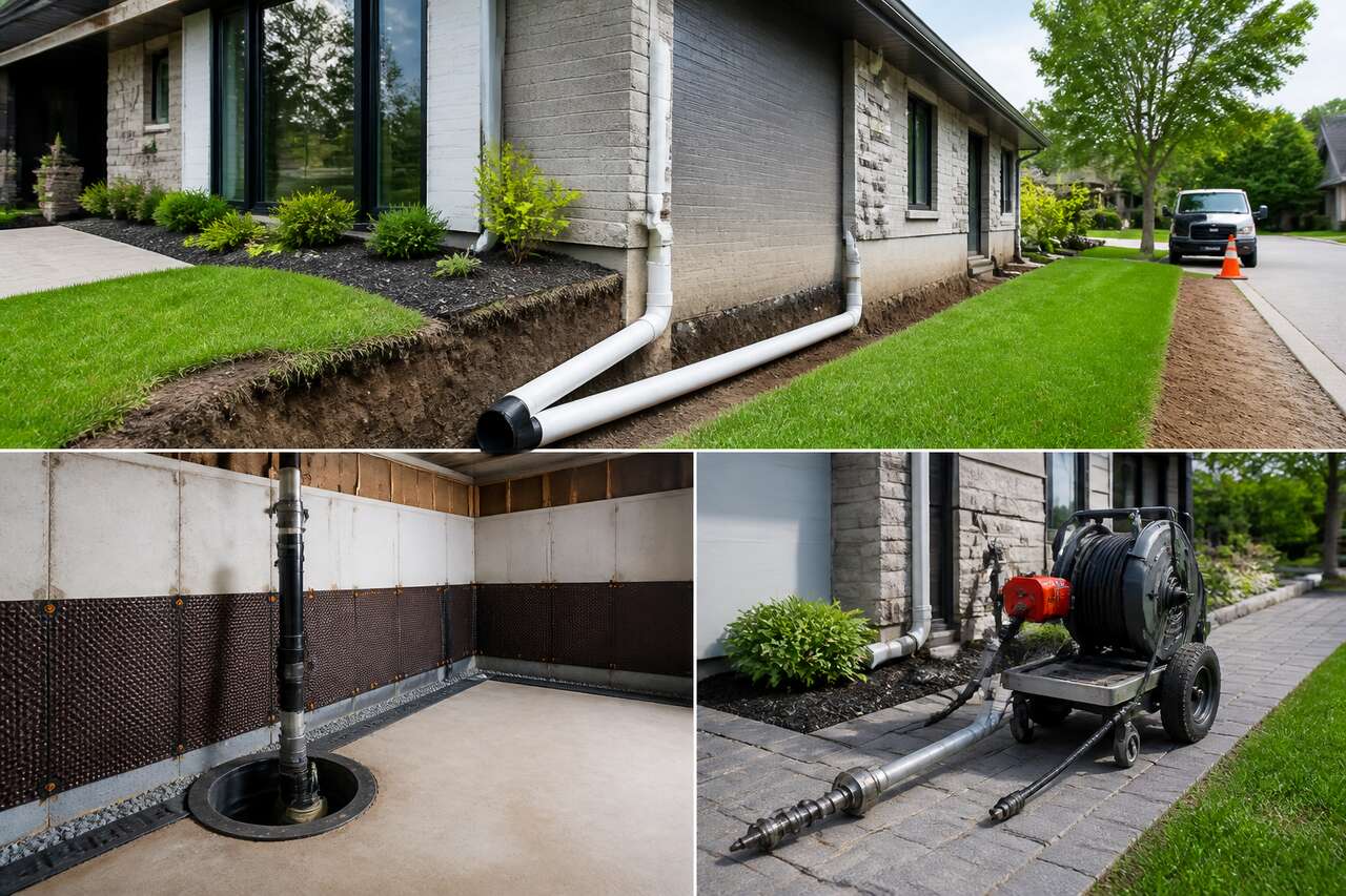 Refaire le drainage de sa maison: les grandes options (extérieur, intérieur, sans tranchée) Refaire le drainage de sa maison: les grandes options (extérieur, intérieur, sans tranchée)