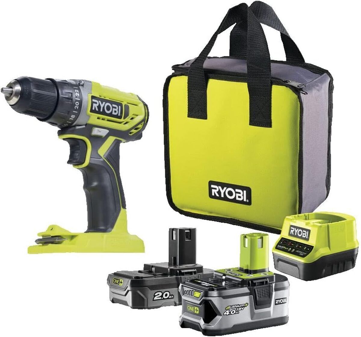Test de la perceuse-visseuse Ryobi R18DD2-242S : 18V sans fil et double batterie