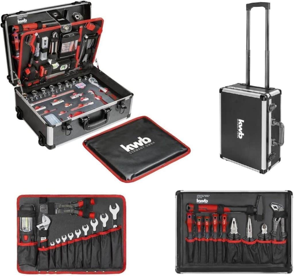 Test de la valise à outils kwb 175 pièces : le compagnon du bricoleur