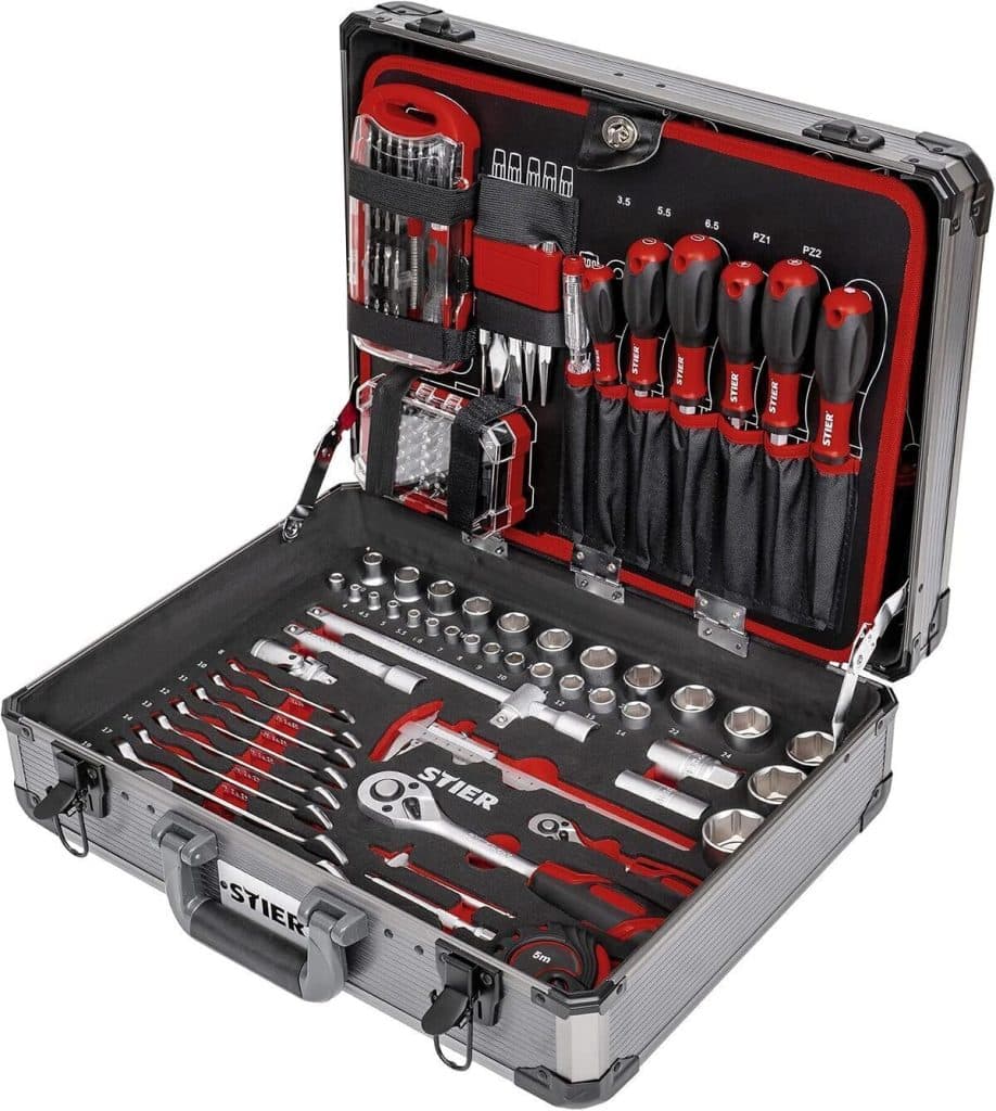 Test : mallette à outils complète Stier 144 pièces
