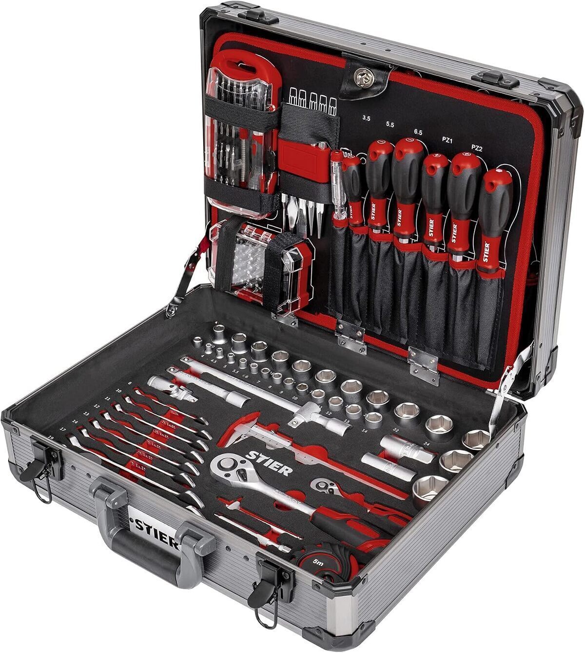 Test : mallette à outils complète Stier 144 pièces