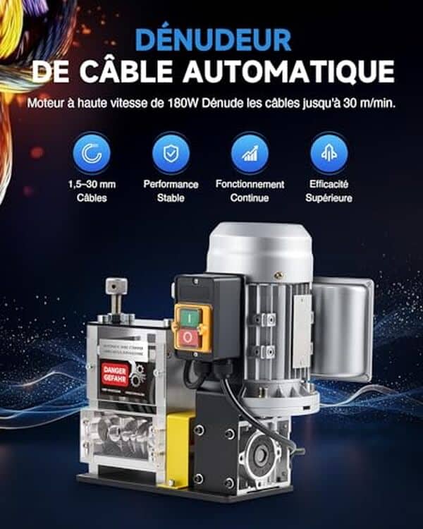 Découvrez notre test détaillé de la machine à dénuder câbles Creworks 180W. Capacité 1, 5-30mm, performances et avis d'utilisation pour bien choisir. 