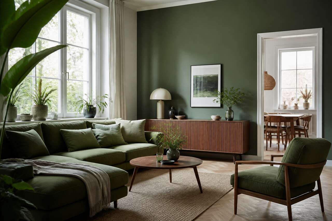 Où intégrer le vert: murs, meubles, textiles et accessoires Où intégrer le vert: murs, meubles, textiles et accessoires