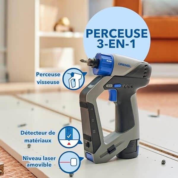 Découvrez notre test détaillé de la perceuse-visseuse Dremel Blueprint 12V 3-en-1 avec détecteur et niveau intégré. Performances, avantages et inconvénients analysés.