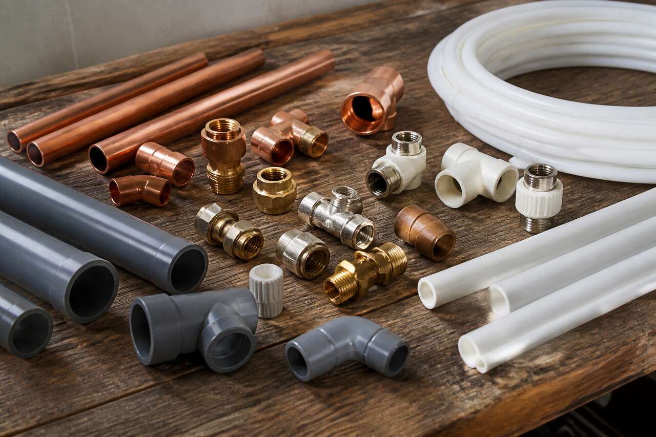 Choisir le bon tube selon l&rsquo;usage : cuivre, per, multicouche, pvc