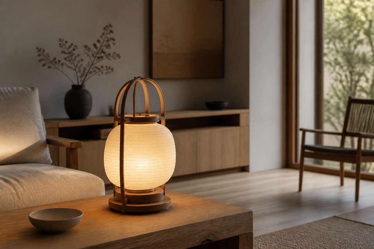 Luminaires japandi: éclairage doux, papier, bois et opaline Luminaires japandi: éclairage doux, papier, bois et opaline