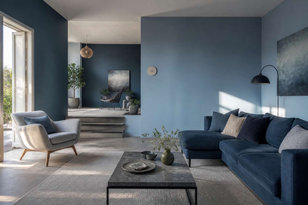 Choisir la bonne nuance de bleu pour vos murs selon la lumi&egrave;re et la taille de la pi&egrave;ce