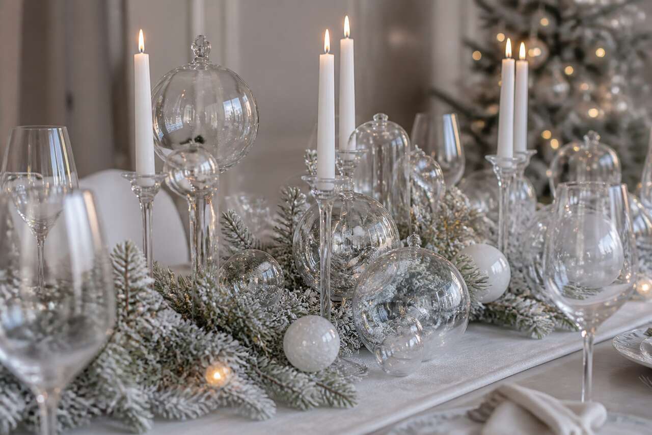 Créer un centre de table de noël qui n’empêche pas de se voir Créer un centre de table de noël qui n’empêche pas de se voir