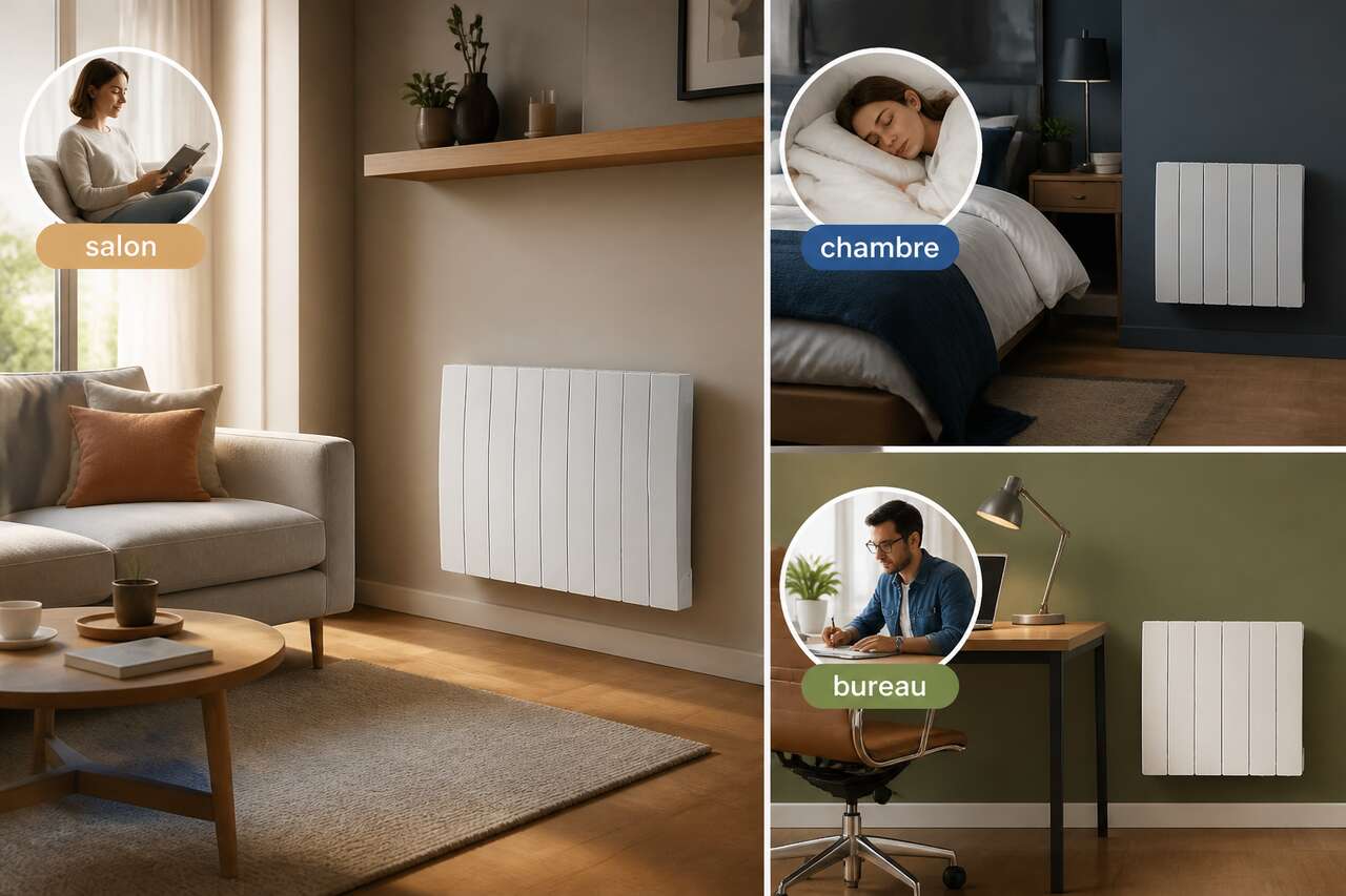 Réglages recommandés par pièce et par usage Réglages recommandés par pièce et par usage