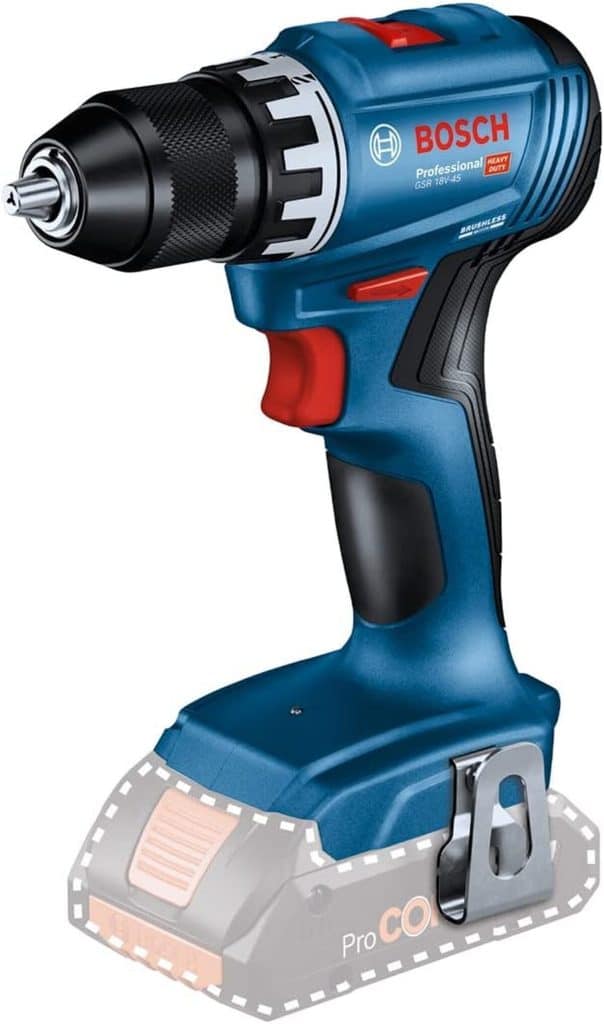 Test de la perceuse Bosch GSR 18V-45 : puissance et rapidité