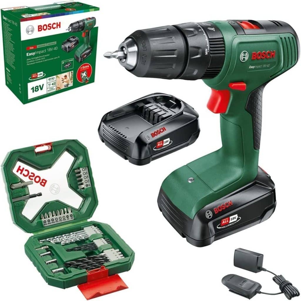 Test de la perceuse-visseuse Bosch 18 V-40 sans fil : performance et polyvalence