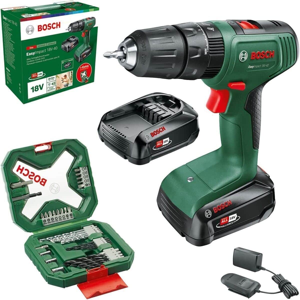 Test de la perceuse-visseuse Bosch 18 V-40 sans fil : performance et polyvalence