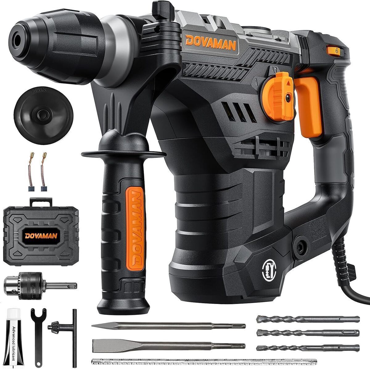 Test: marteau perforateur DOVAMAN RH15A 1500W, 7 joules, 4 fonctions