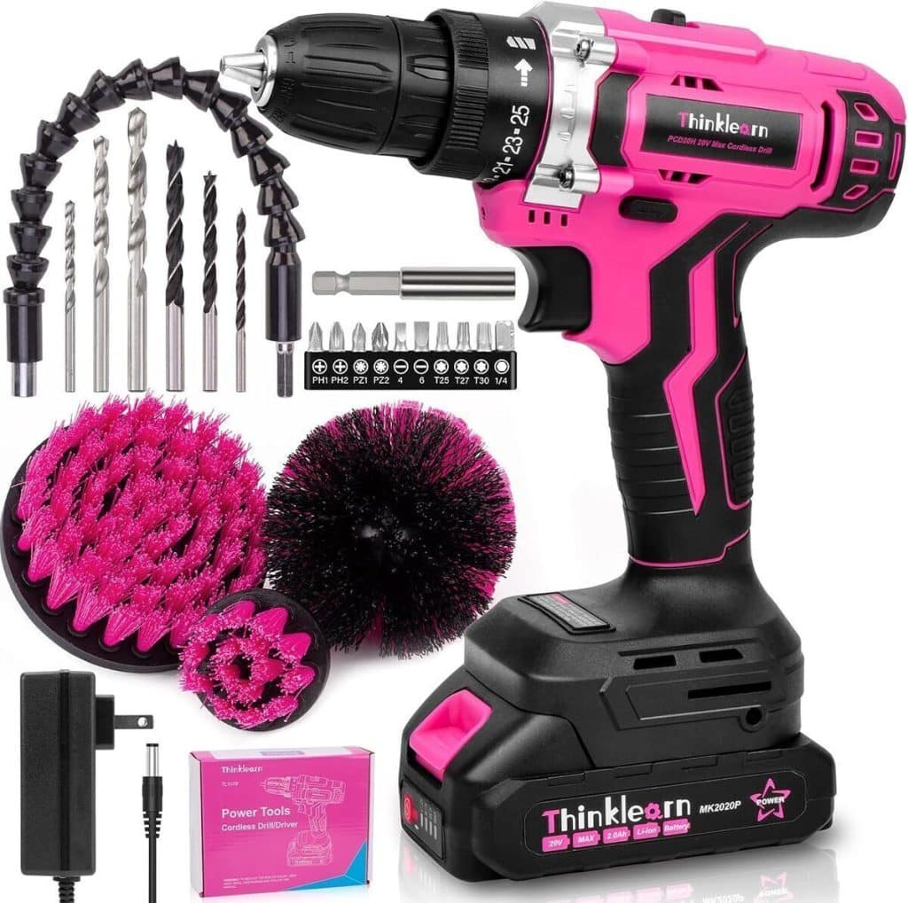 Test : perceuse-visseuse sans fil rose 20 V